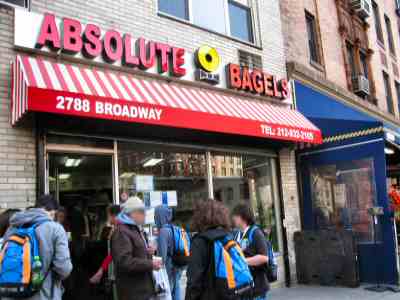 Absolute Bagels Broadway - DirtCheapNYC.com