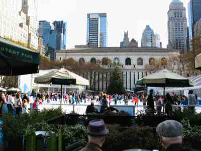 Free Skating Rink  View at Bryant Park