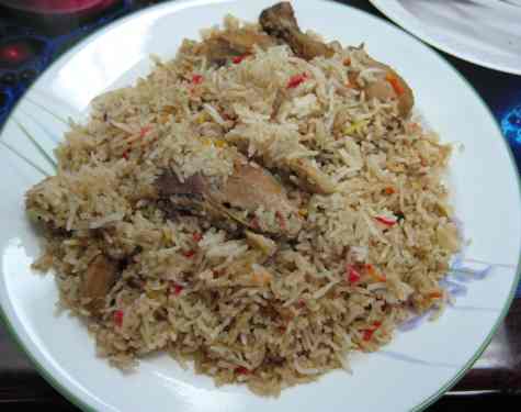 Chicken Biryani at Jackson Heights Food Court, NYC