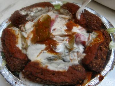 King of Falafel  $6 Falafel Vege Platter