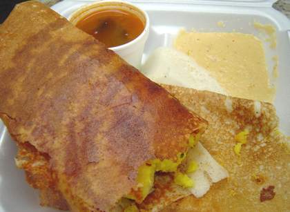 NYC Dosas Washington Square - Masala Dosa © DirtCheapNYC.com