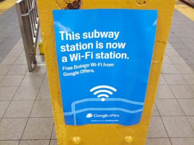 Google Offers Free WiFi in NYC Subways - DirtCheapNYC.com